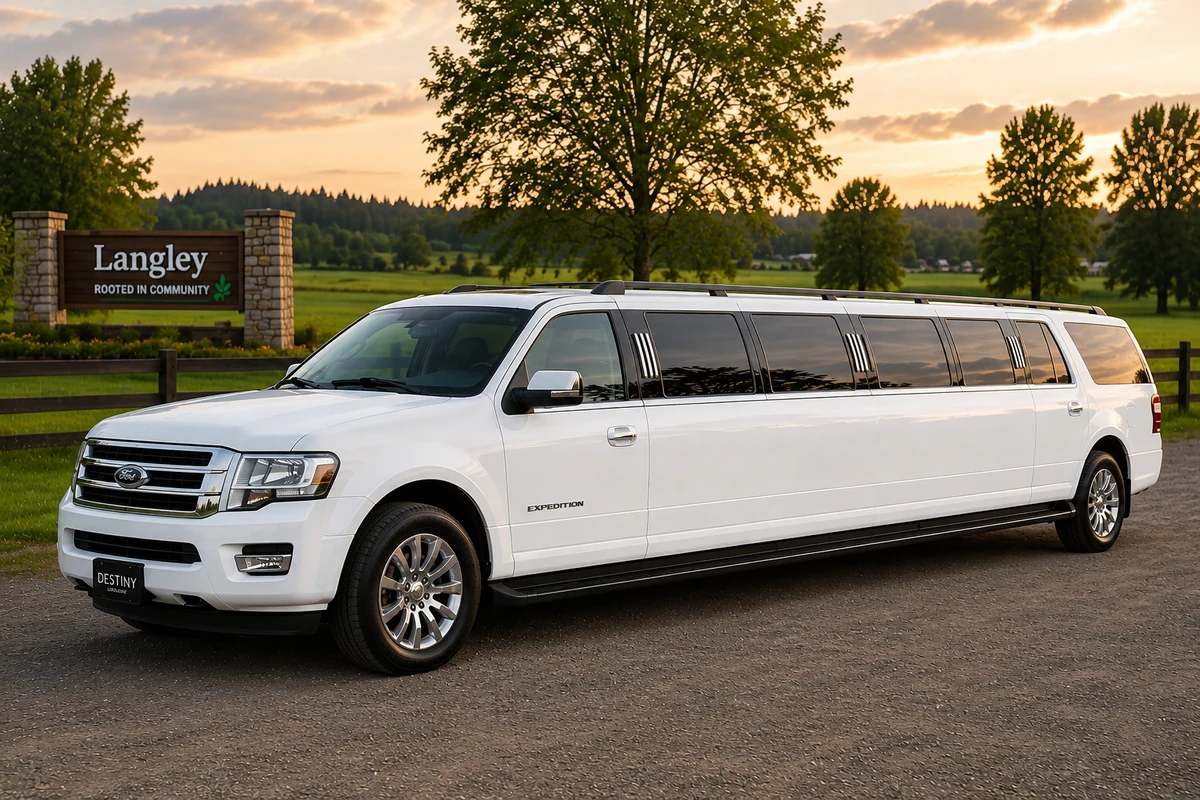 Stretch SUV limousine in the Richmond limo fleet